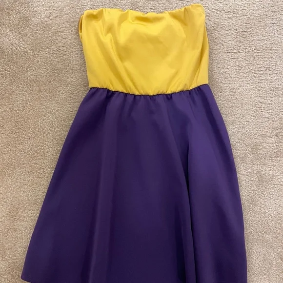 fitted lace wedding dress Purple and Gold Star Dress Xs main image 1